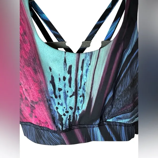 Lululemon Energy Bra Nulux‎ Electrobeam Multi Size 4 - Image 5