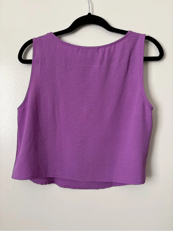 Roy & Lamp Purple Top - Bright Lilac Tee - Image 6
