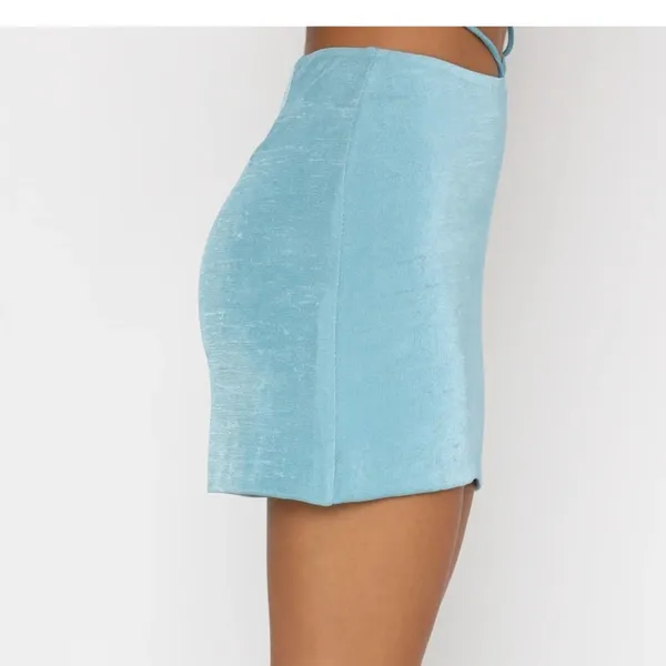 White Fox Blue Skirt - Image 11