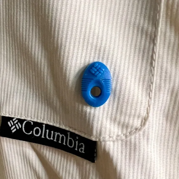 Columbia Lightweight Yellow White Blue Jacket SIZE LARGE‎ - Image 6