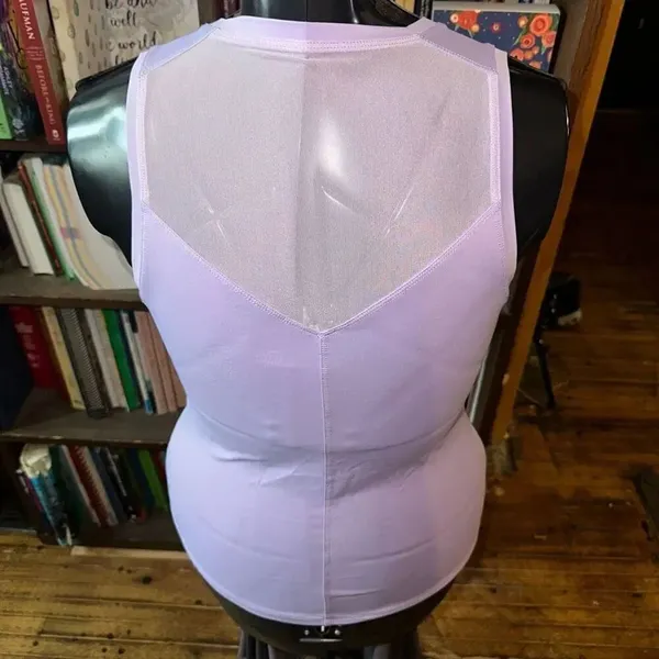 Zyia purple fitted racerback athletic sleeveless sporty shirt - Image 2