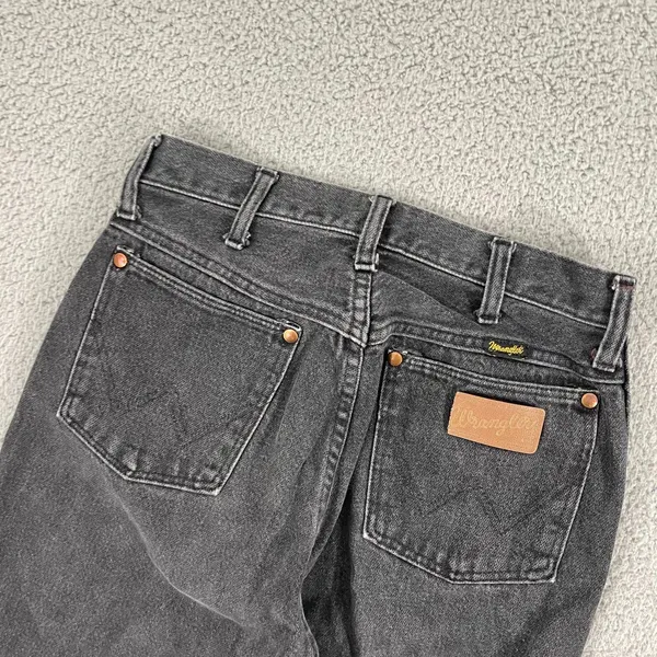 Wrangler 13MBKG Jeans Juniors 9 Black Stretch High Waisted Western Cowgirl Rodeo - Image 6