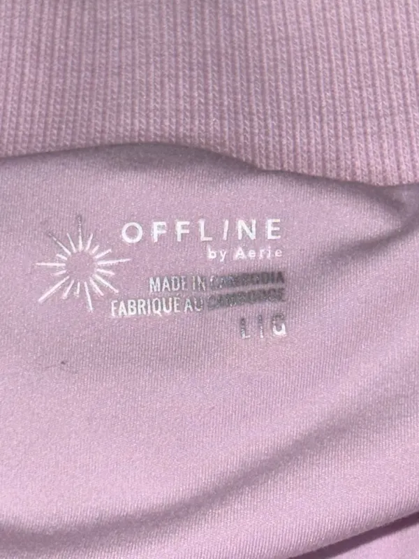 Aerie Offline Cloud Fleece Bubble Hem Skirt Lilac Size Large NWT - Image 7