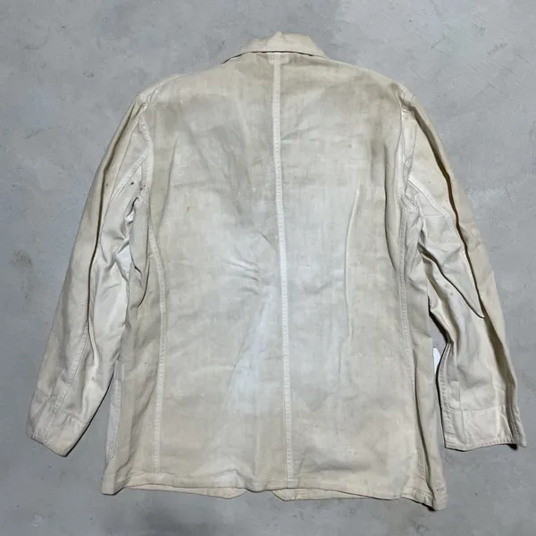 Vintage 1940s Angelica Sanforized Shrunk Doctor Lab Coat Uniform Unisex SZ 40 - Image 8