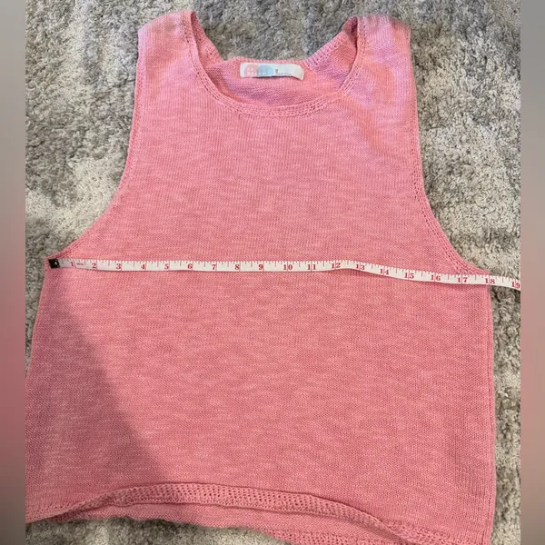 Free People Beach Women's Pink Knit Swim Tank Top - Size M - Image 5