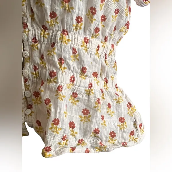 Madewell Sophia short - sleeve Top in wild calendula block print - Image 7