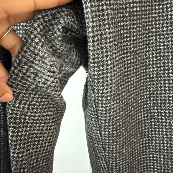 AllSaints Mara Puppytooth Trousers Grey Black Houndstooth Wool Blend Womens 8‎ - Image 4