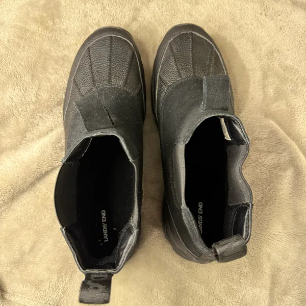 Lands' End Black Chelsea Duck Boots men’s 8.5 - Image 5