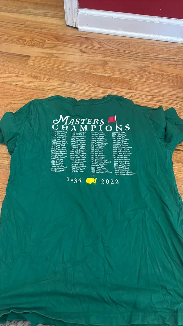 masters 2022 shirt Green Size M - Image 2