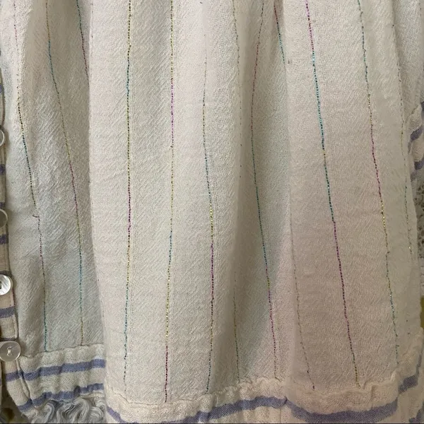 Free People See Saw Top With Glitter Thread Detailing Size XS - Image 9