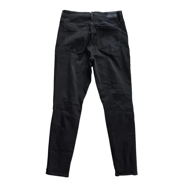 Madewell Curvy High-Rise Skinny Jeans Black Denim J1376 Womens Size‎ 32 - Image 4
