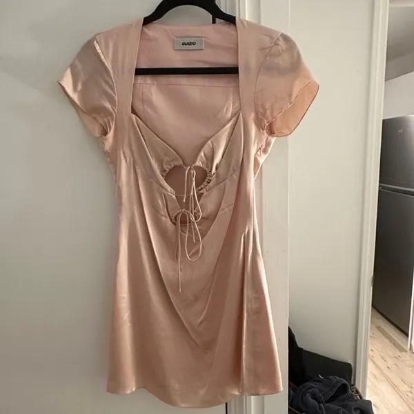 Danielle Guizio Pink Silk Cut Out Dress Size Small - Image 2