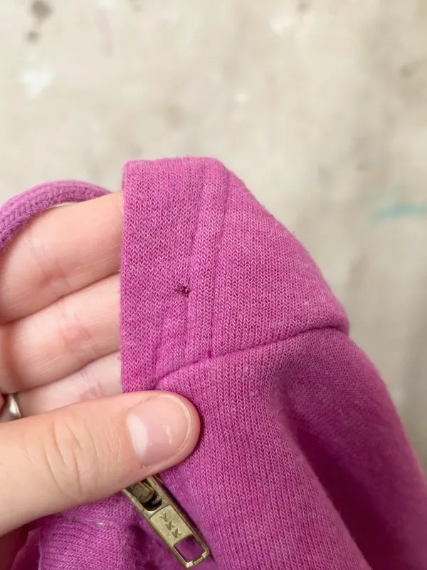 Aviator Nation 5 Stripe Zip Hoodie Relaxed in Magenta - Image 8