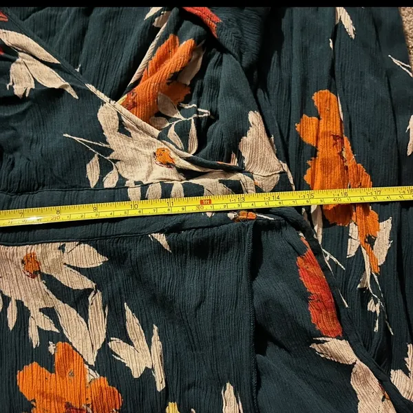 Patrons of Peace Floral Faux-Wrap Maxi Dress size M - Image 4