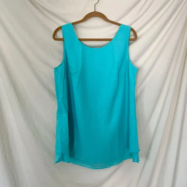 Source Unknown 3 Piece Chiffon Matching Pantsuit Set Size 16W - Image 5