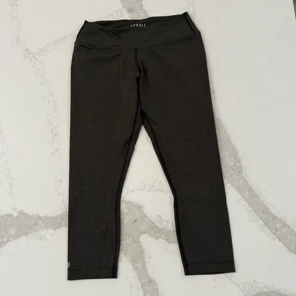 NOBULL High Rise Tight 21” Women’s Medium Charcoal Heather Workout Training Gym - Image 7