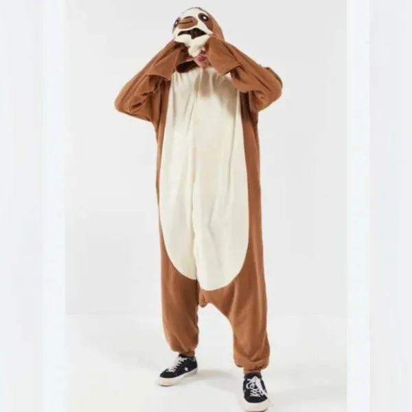Sazac Island Sloth Kigurumi Animal Jumpsuit Halloween Costume Pajamas Unisex - Image 3