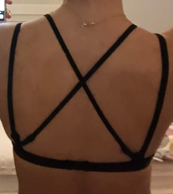 Black Bikini Top Size 4 - Image 2