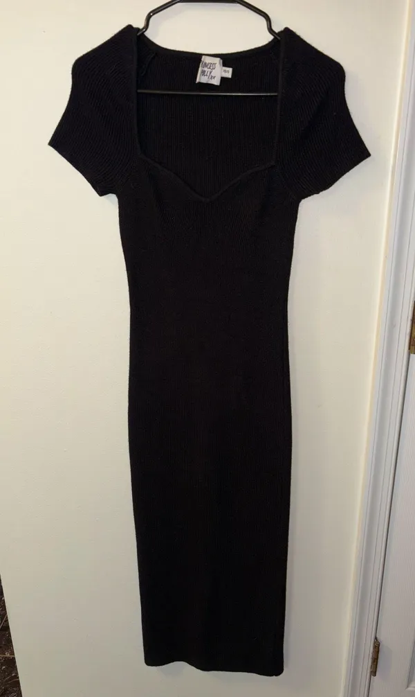Princess Polly Black Midi Dress - Image 2