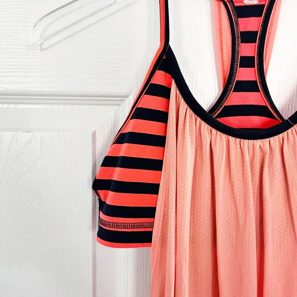 Lululemon No Limits Tank Sea Stripe Light Flare Inkwell - Image 2