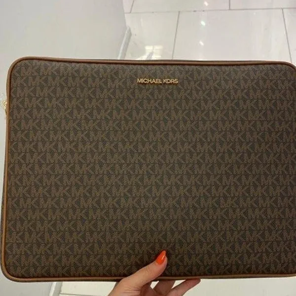 Brown Signature Laptop Case - Image 3