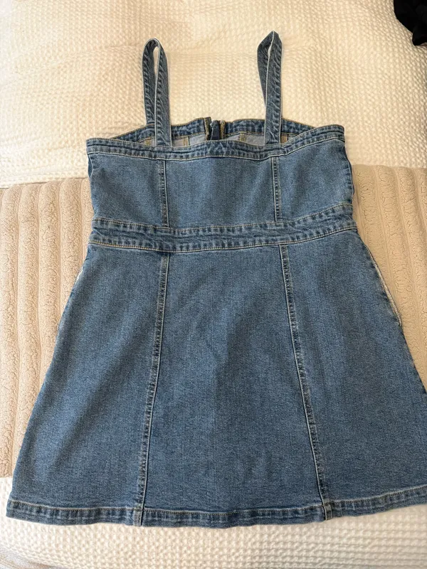 Wild Fable Two Tone Blue Denim Mini Dress - Image 2