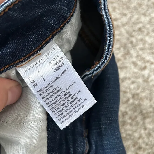 American Eagle Hi-Rise Jegging Denim Jeans Skinny Distressed High Rise Stretch 6 - Image 4