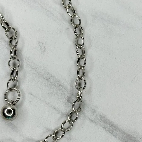 Y2K Rhinestone Flower Silver Chain Belt Extra Small/Small (XS/S) ✨ - Image 9