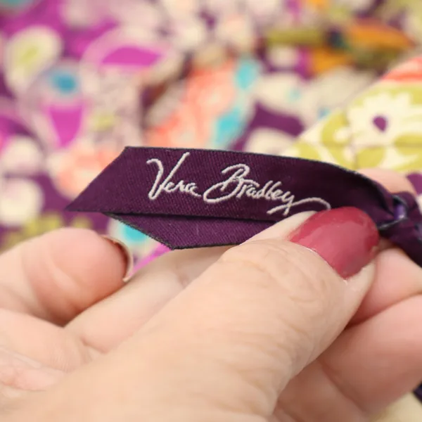 Vera Bradley Overnight Bag Women L Plum Crazy Purple Floral Paisley Travel - Image 4