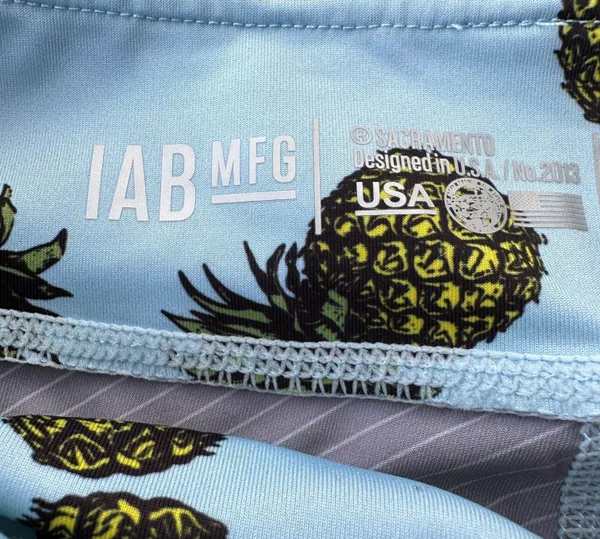 IAB MFG Pineapple shorts size small Blue - Image 3