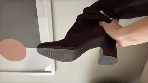 DV by Dolce Vita Brown Suede Boots Heels - Image 5