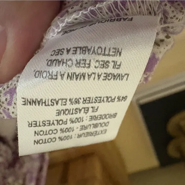 SEA‎ NEW YORK Ida Apron Dress Floral Open Back Midi Size Small Lavender Purple - Image 10