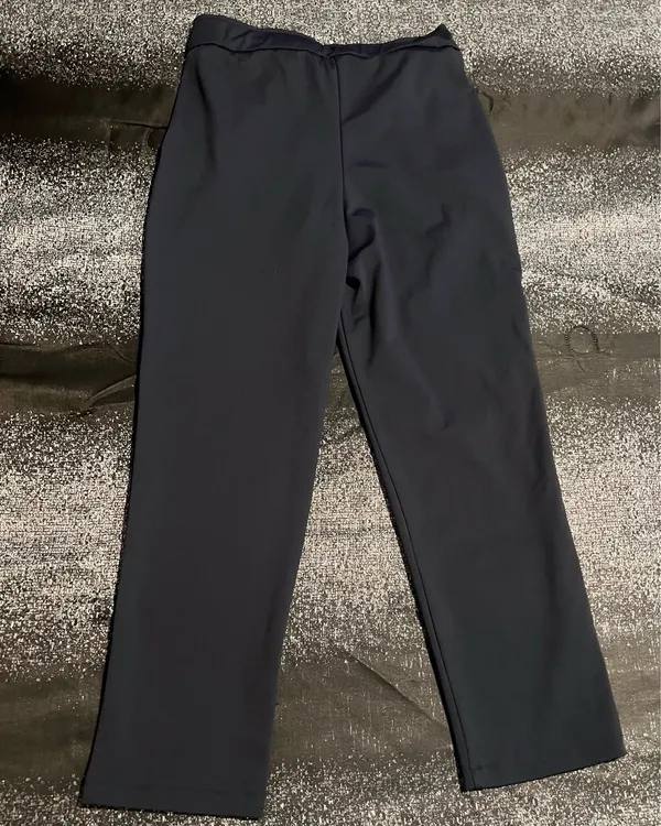 Womens small Maison d'Amélie black elastic drawstring trousers/joggers-navy blue - Image 2