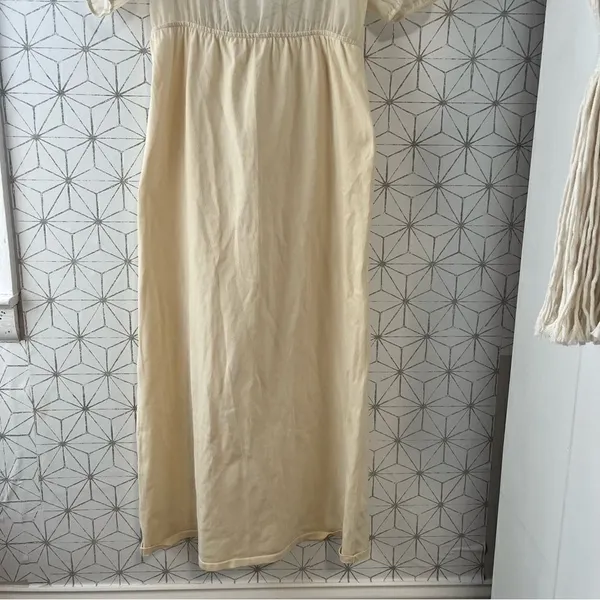 Zara Cream Sheer Top Midi Dress NWT! - Image 3