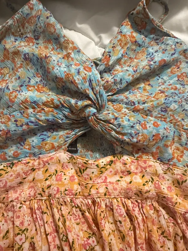 Floral tie front Angie maxi dress - Image 3