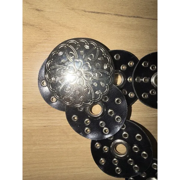 Boho Concho Belt Heart Buckle Western Boho Hobo - Image 6