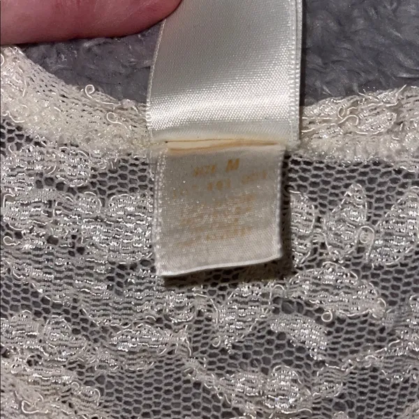Victoria’s Secret Sheer Lace Top – Ivory Floral | Coquette • Romantic • Feminine - Image 3