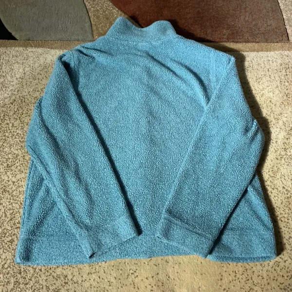 LL Bean Womens Granola Girl Sherpa Fleece Button‎ Front Cardigan Jacket L OFCL8 - Image 7