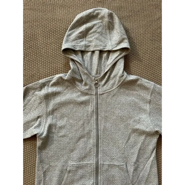 Lululemon Women's All Yours Full Zip Gray Hoodie‎ Size 4 - Image 3