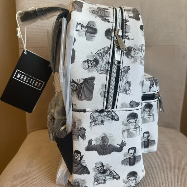 Loungefly Universal Monsters Icons Mini Backpack Frankenstein/Bride, Dracula NWT - Image 4