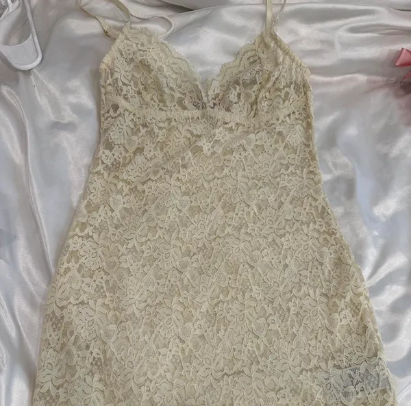 Edikted White Mesh mini dress - Image 2