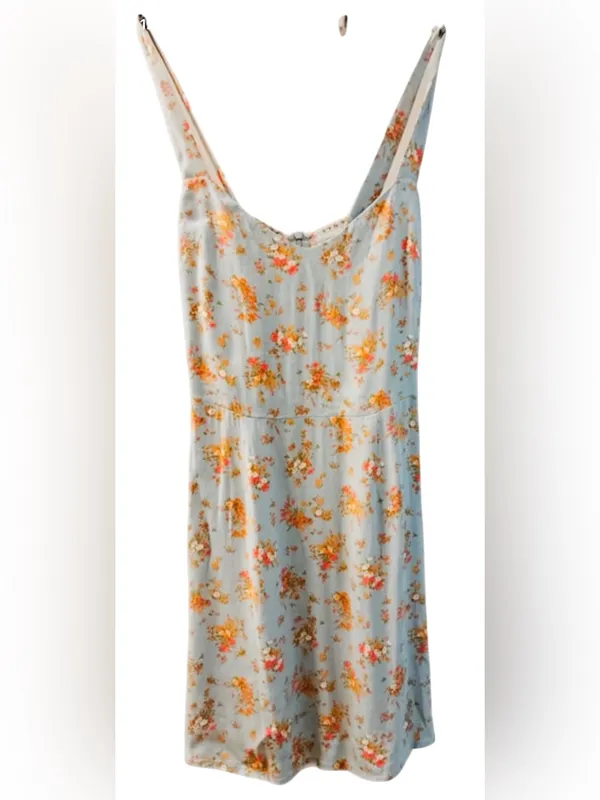 Reformation Humphrey Mini Dress Blue Floral Grazia Vacation romantic Fairy - Image 7
