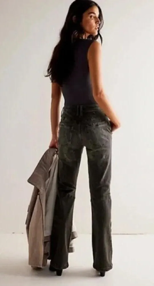 We The Free Vector Moto Mid Rise Flare Jeans NWT - Image 2