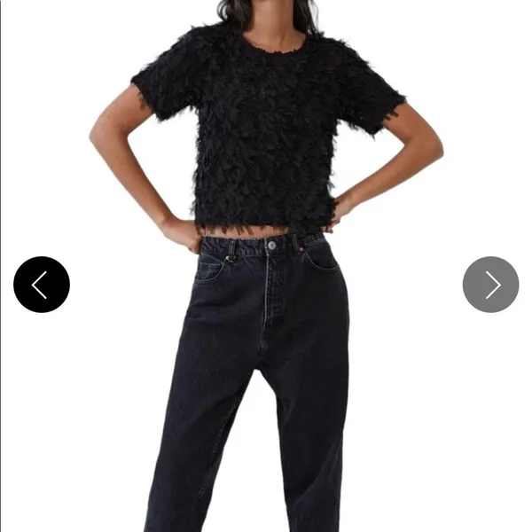 Zara chiffon crop top - Image 3