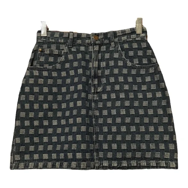Molly Bracken Denim Mini Skirt Printed - Image 2