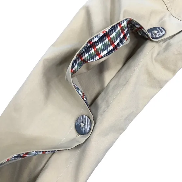 N12H Trench Jacket Sz XS Tan Button Up Sleeve Boho City Chick Rare Preppy NWOT - Image 11