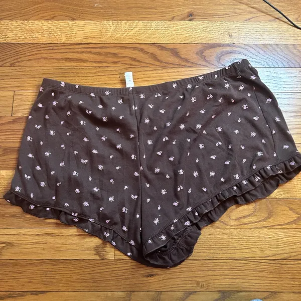 Wild Fable Brown Floral Pajama Shorts - Image 3