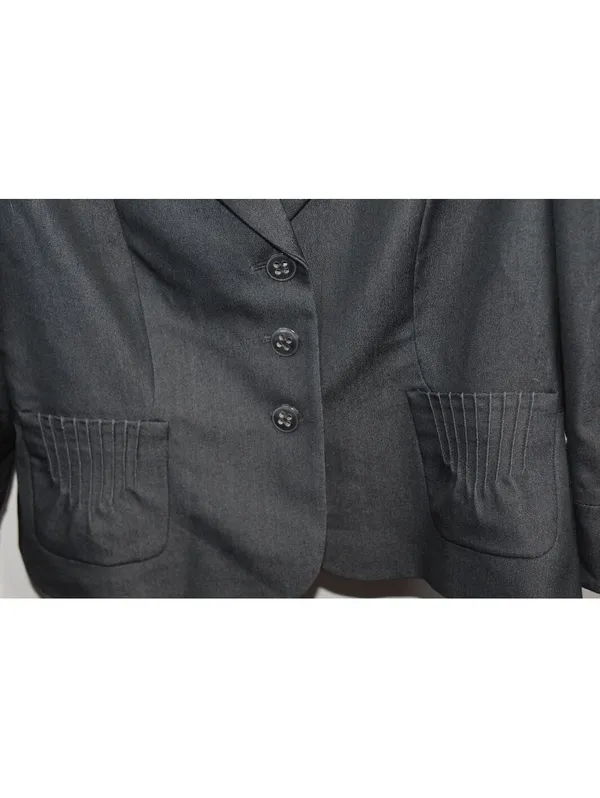 Tahari Arthur S. Levine Women's Size 16 Charcoal Grey Tailored Career Blazer - Image 4
