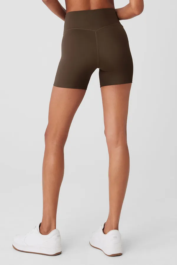ALO Chocolate 5" Airlift Energy Shorts (S) - Image 7