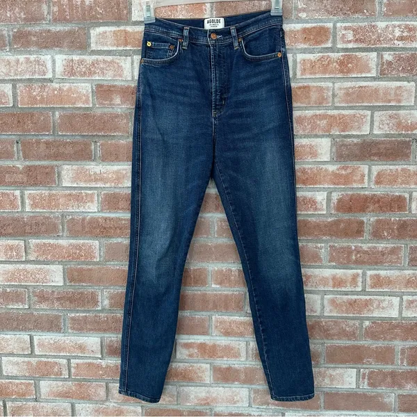 Agolde Roxanne Super High Rise Skinny Jeans Women’s 26 High Waisted Blue - Image 3